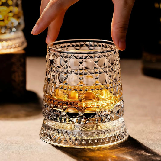 Korven Luxury 360° Spinning Crystal Glass