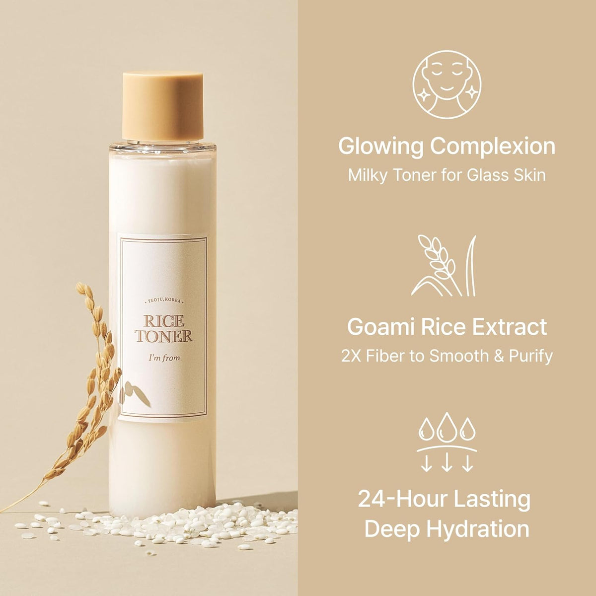 Korven Rice Glow Milky Toner