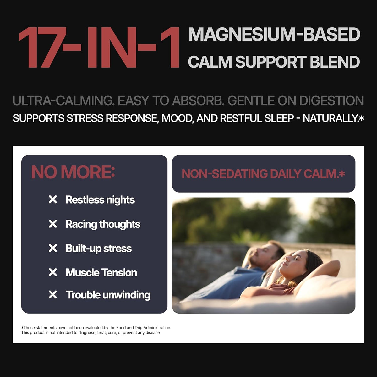 DLNIA Magnesium Glycinate Stress & Cortisol Support Gummies | Calm Focus by Day, Deep Sleep by Night | 17-in-1 with KSM-66® Ashwagandha, L-Theanine & Lion’s Mane