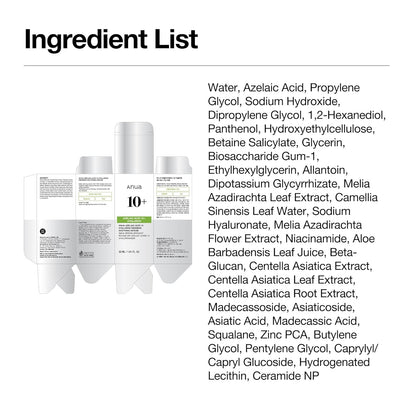 Anua Azelaic Acid 10 Hyaluron Redness Soothing Serum, Facial Serum for Blemish-Prone & Oily-Prone Skin, Lightweight & Hydrating Blemish Care, Hyaluronic Acid, Korean Skincare, 1.01 fl oz.