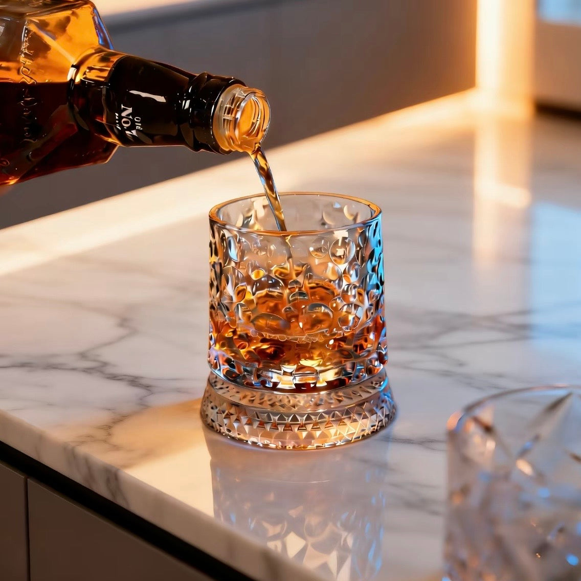 Korven Luxury 360° Spinning Crystal Glass
