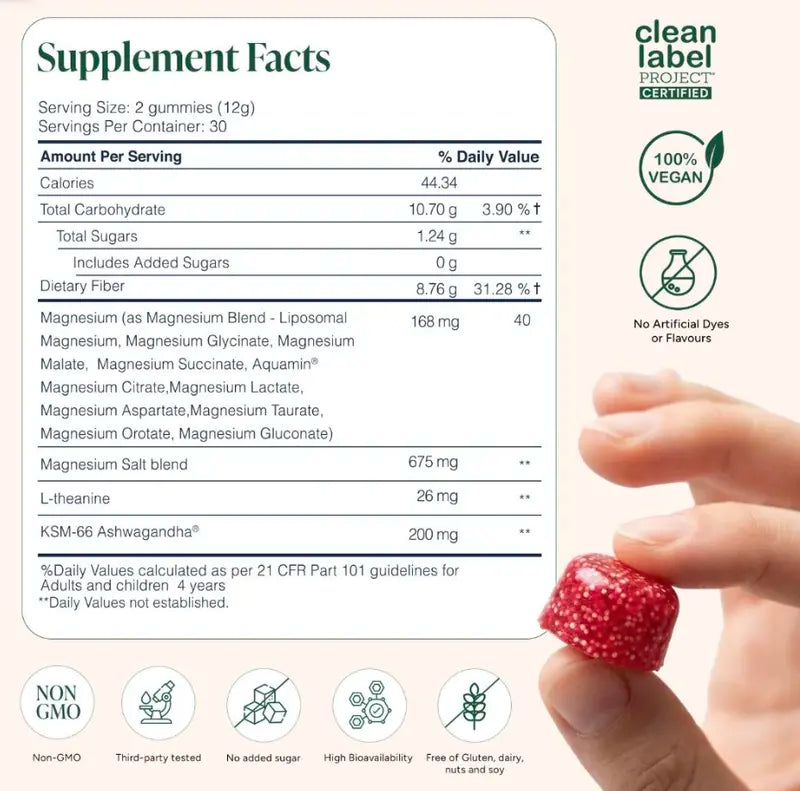 Korven Liposomal Magnesium + Ashwagandha Gummies