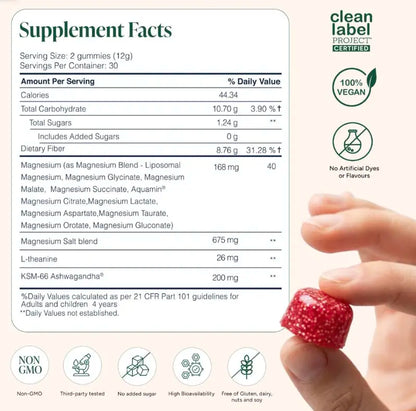 Korven Liposomal Magnesium + Ashwagandha Gummies