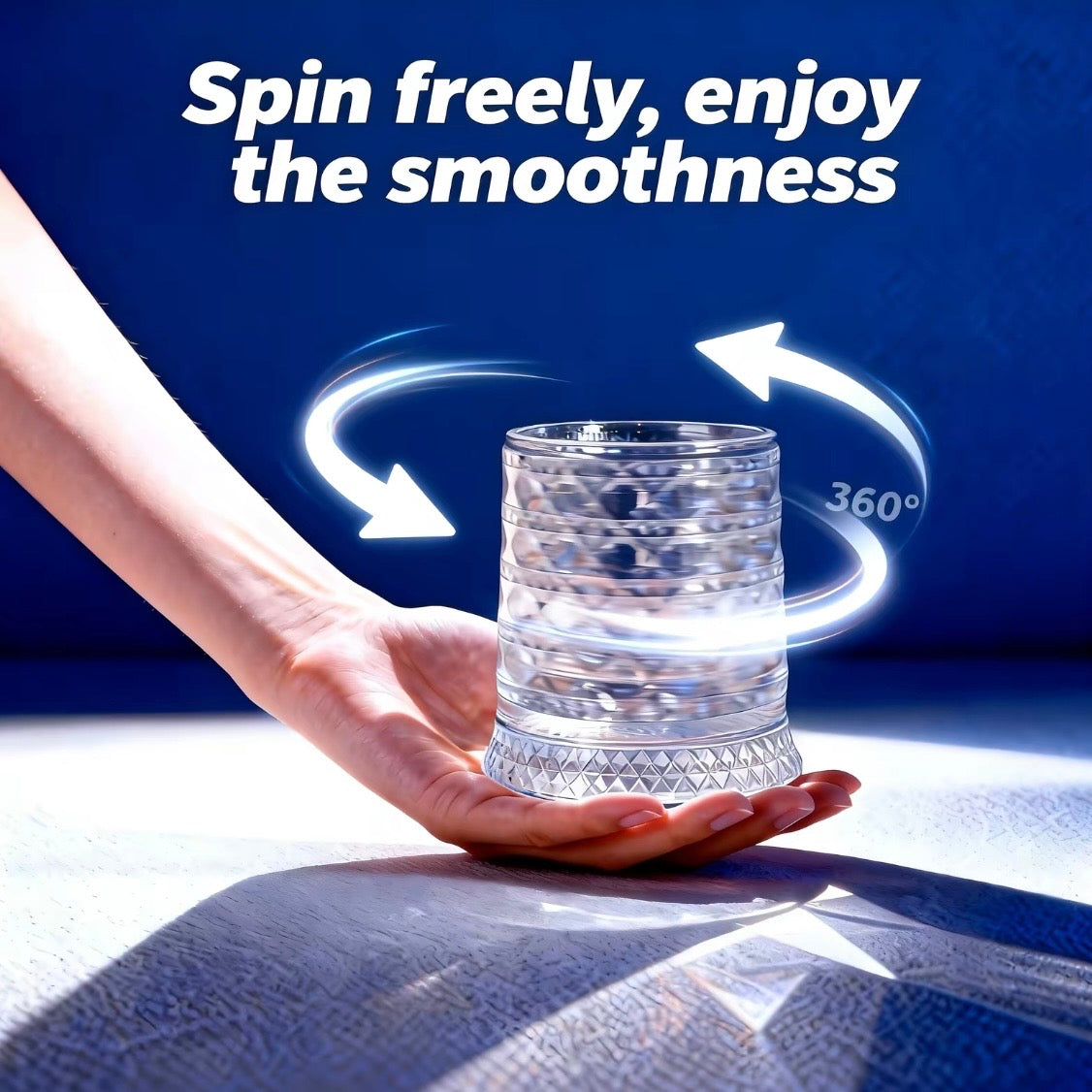 Korven Luxury 360° Spinning Crystal Glass