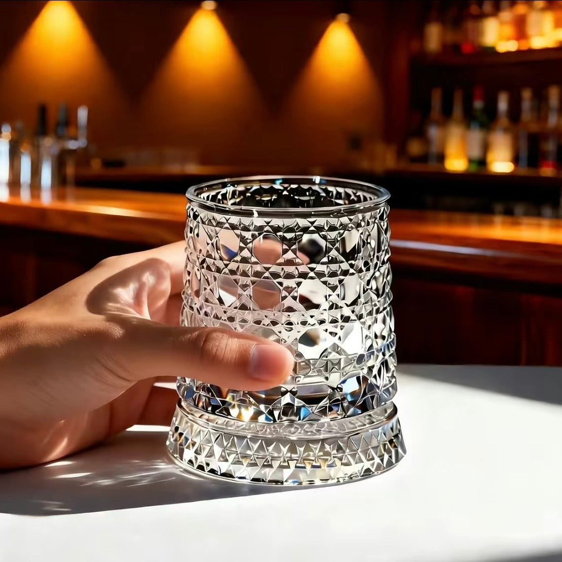Korven Luxury 360° Spinning Crystal Glass
