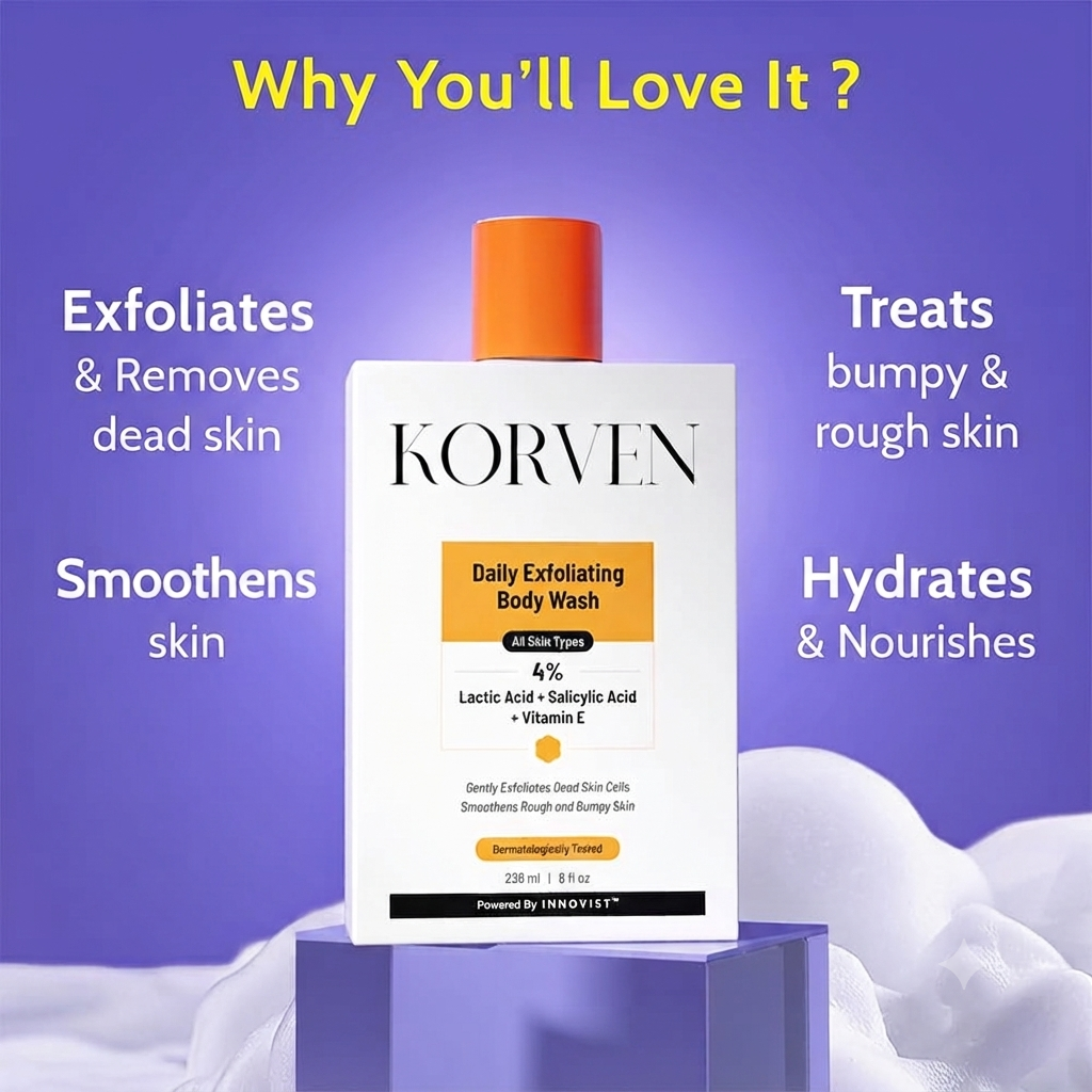 Korven Exfoliating Body Wash