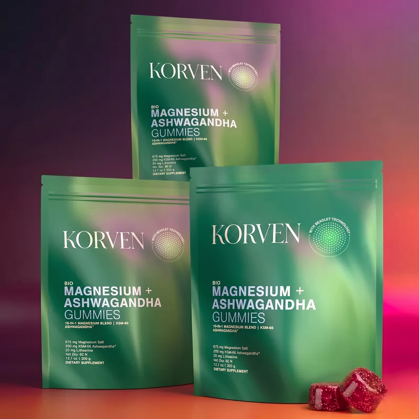 Korven Liposomal Magnesium + Ashwagandha Gummies