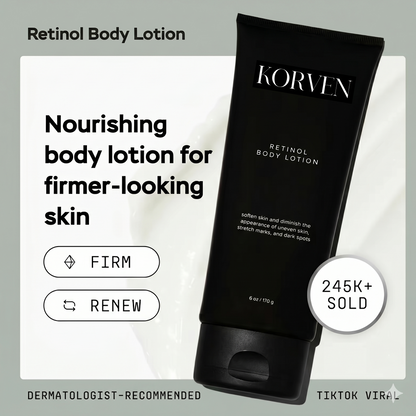 Korven Retinol Body Lotion – Firming Lotion with Ceramides & Shea Butter