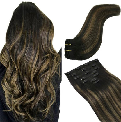 Korven Silk Seam Clip-In Hair Extensions