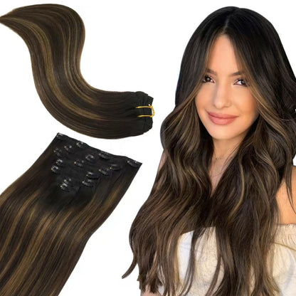 Korven Silk Seam Clip-In Hair Extensions