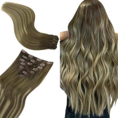 Korven Silk Seam Clip-In Hair Extensions