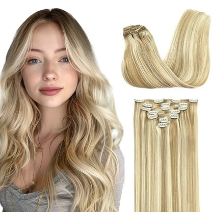 Korven Silk Seam Clip-In Hair Extensions
