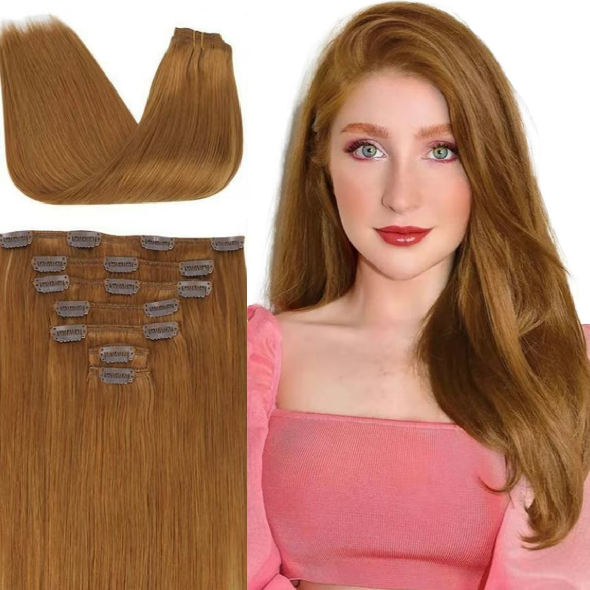 Korven Silk Seam Clip-In Hair Extensions