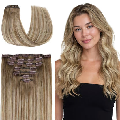 Korven Silk Seam Clip-In Hair Extensions